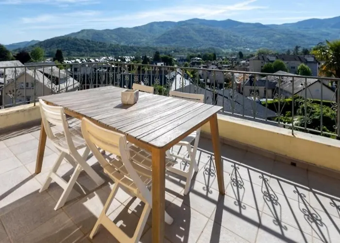 Апартаменты Magnifique Terrasse, Hypercentre, Parking Prive Аржеле-Газо