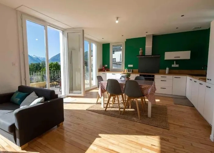 Апартаменты Magnifique Terrasse, Hypercentre, Parking Prive Аржеле-Газо